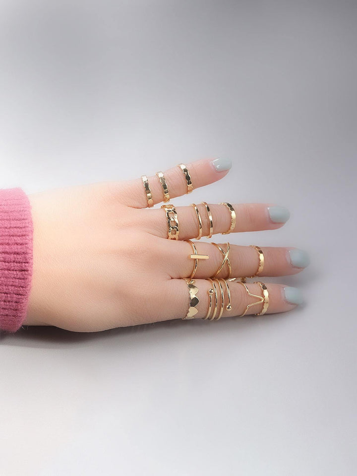 Shein 13Pcs Heart Decor Ring – Bagallery