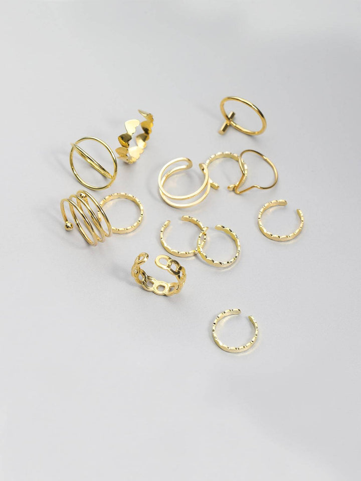 Shein- 13pcs Heart Decor Ring