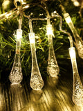 Shein- 1pc String Light With 10pcs Water Drop Bulb