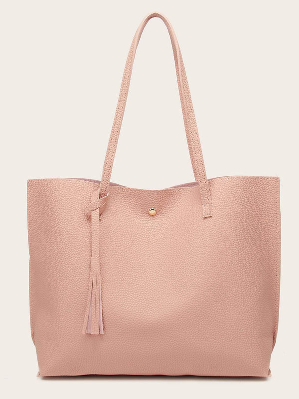 Shein- Tassel Decor Tote Bag