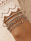 Shein- 4pcs Minimalist Bracelet