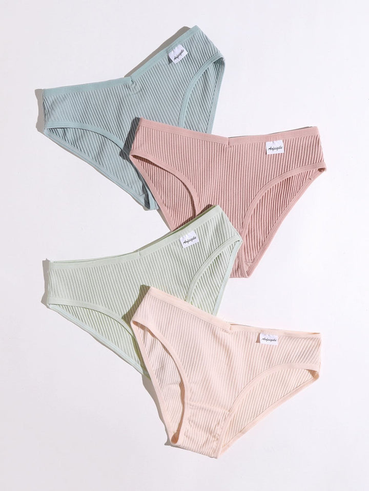 Shein- 4pack Rib Panty Set