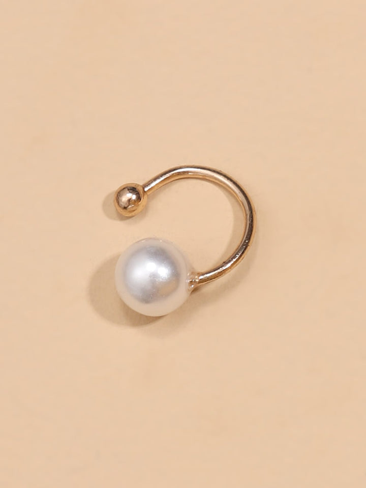 Shein- 1pc Faux Pearl Decor Ear Cuff