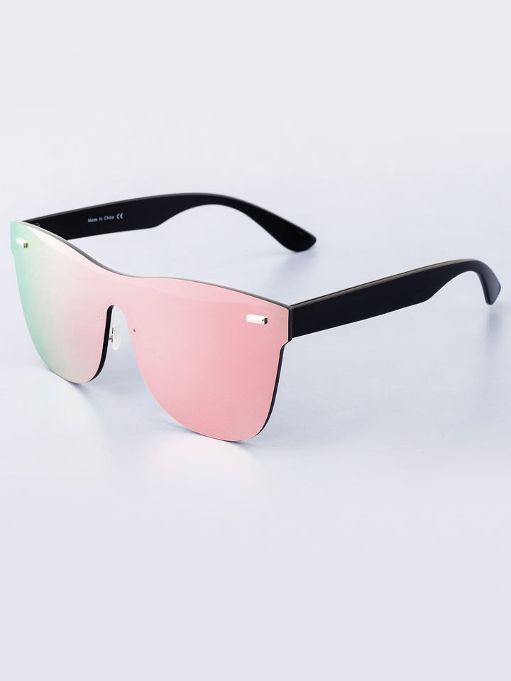 Shein- Rivet Decor Tinted Lens Sunglasses