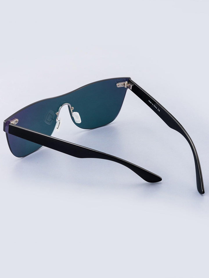 Shein- Rivet Decor Tinted Lens Sunglasses