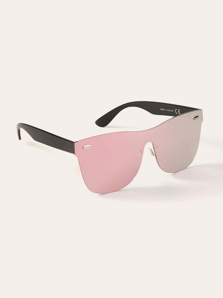 Shein- Rivet Decor Tinted Lens Sunglasses