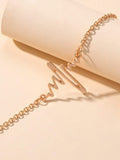 Shein- Heartbeat Decor Chain Bracelet