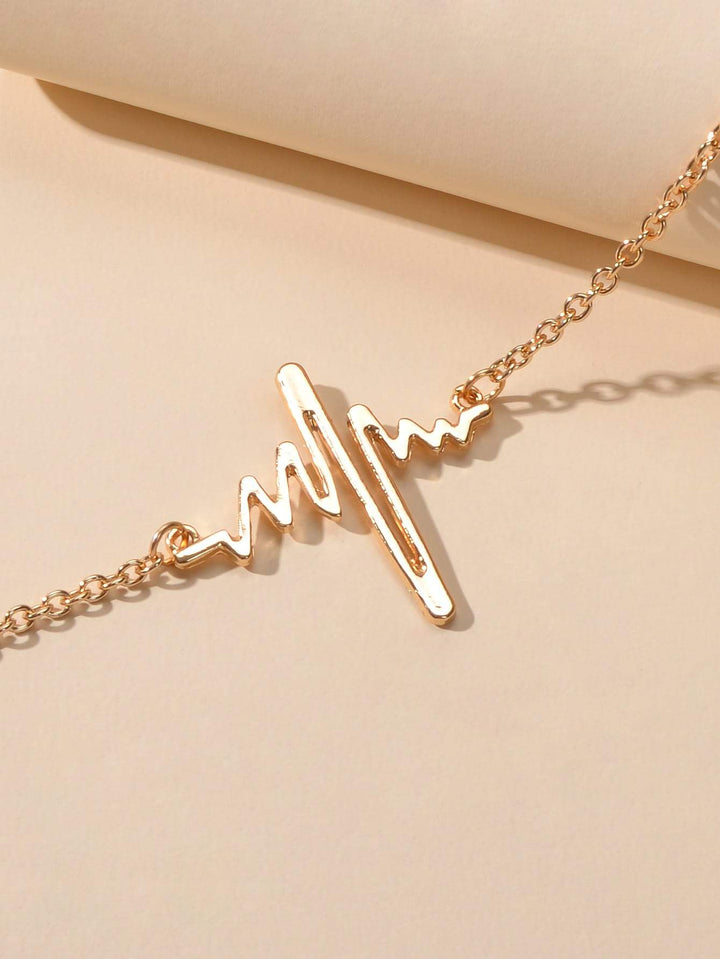 Shein- Heartbeat Decor Chain Bracelet