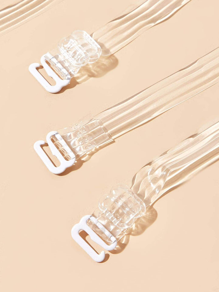 Shein- 3pairs Clear Bra Strap