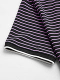 Shein- Men Striped Polo Shirt