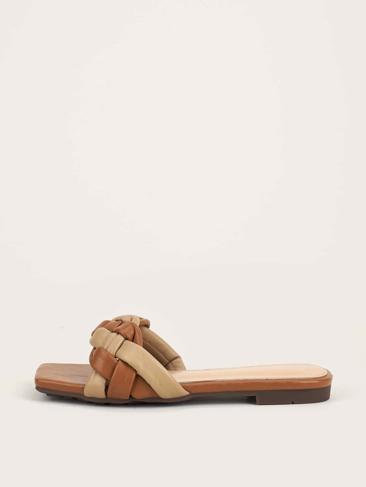 Shein- Braided Design Slide Sandals