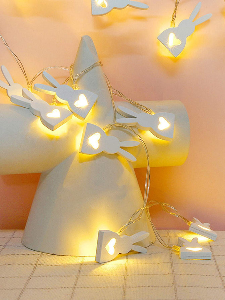 Shein- 1pc String Light With 10pcs Rabbit Shaped Bulb