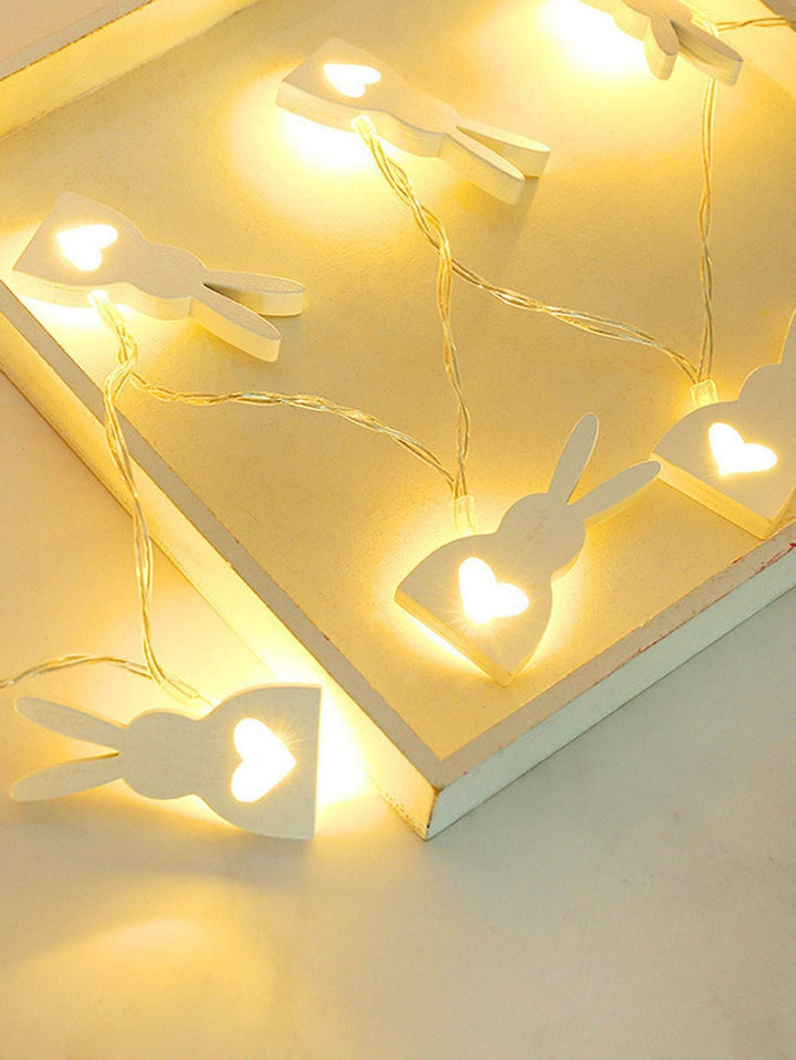 Shein- 1pc String Light With 10pcs Rabbit Shaped Bulb