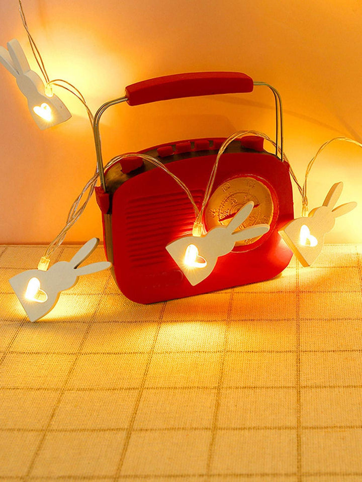 Shein- 1pc String Light With 10pcs Rabbit Shaped Bulb