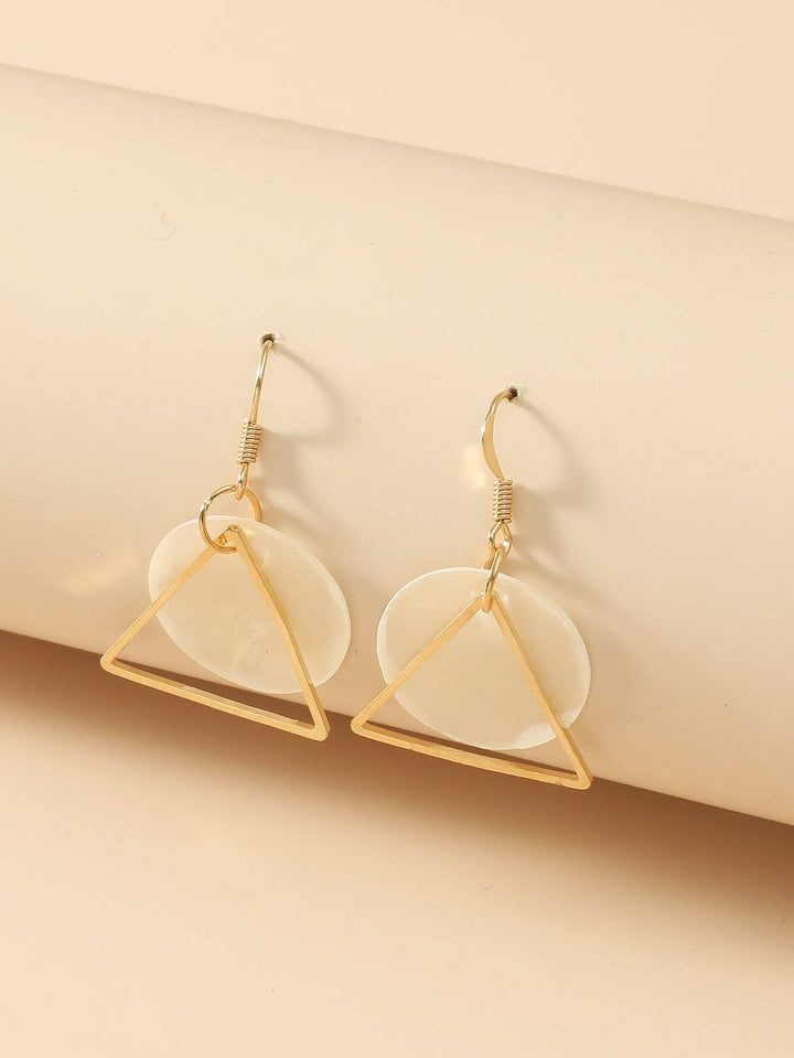 Shein- Geo Decor Drop Earrings