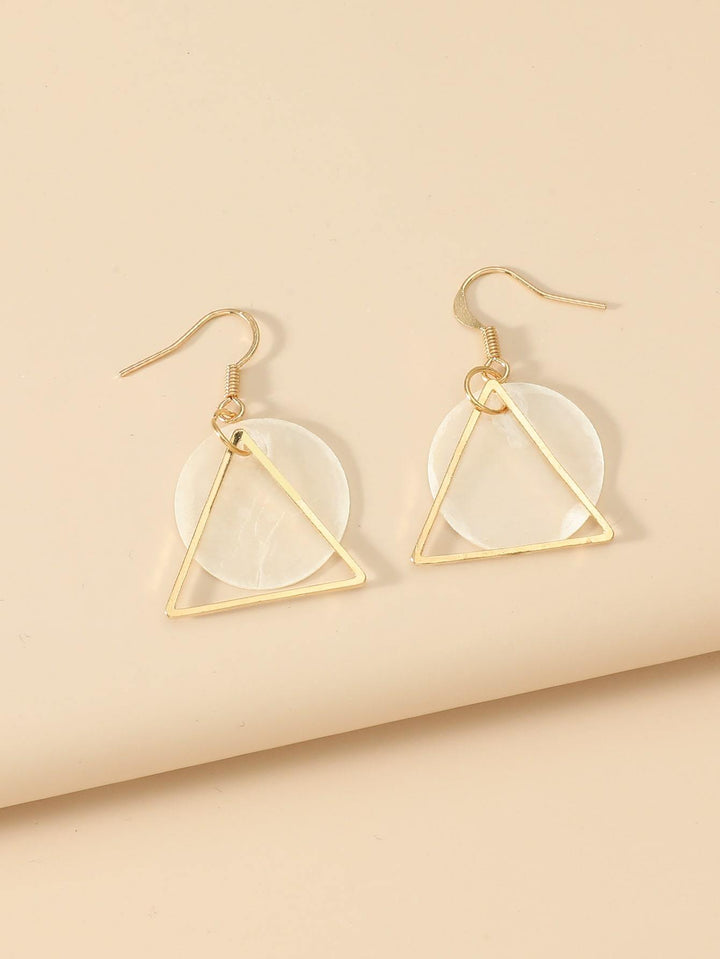 Shein- Geo Decor Drop Earrings