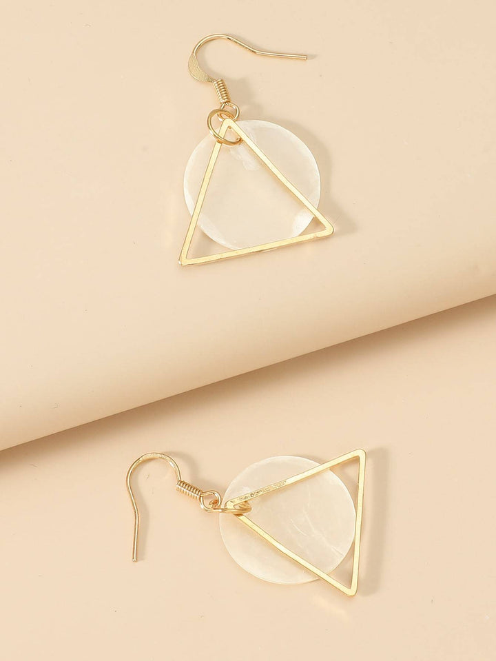 Shein- Geo Decor Drop Earrings