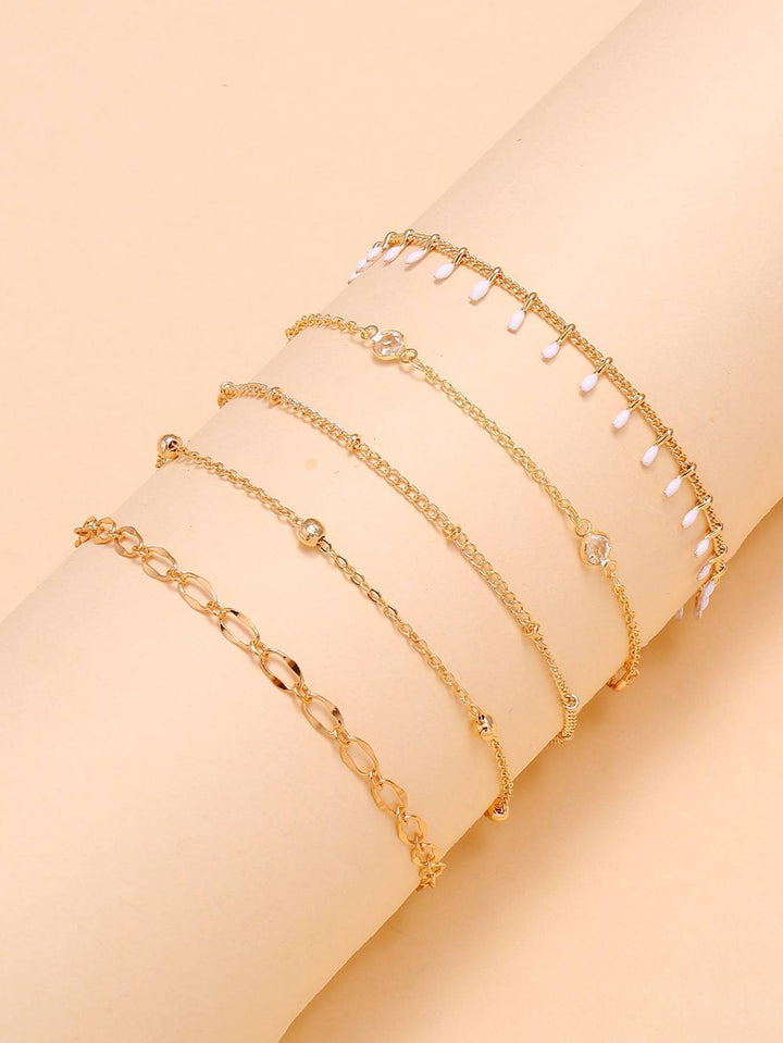 Shein- 5pcs Simple Anklet