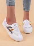 Shein- Mesh Panel Lace-up Front Sneakers