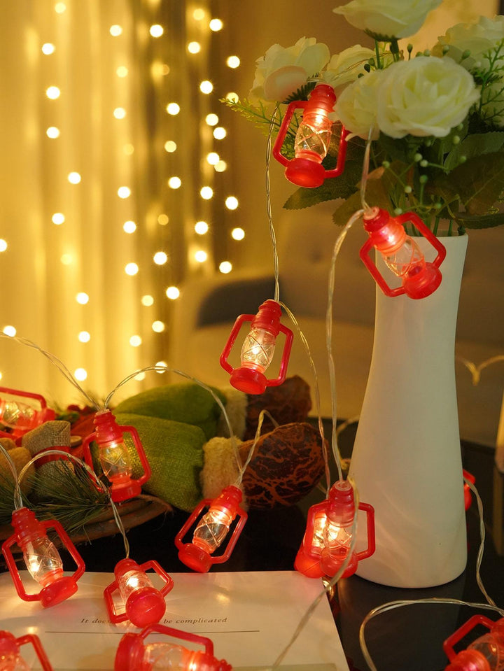 Shein- 1pc Ramadan String Light With 10pcs Lamp Shaped Bulb