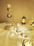 Shein- 1pc Ramadan String Light With 10pcs Moon Shaped Bulb