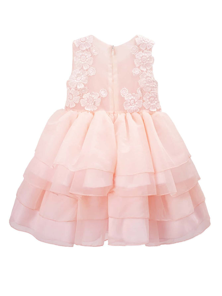 Shein- Yingzifang Toddler Girls Guipure Lace Bodice Layered Hem Dress –  Bagallery