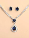 Shein- Rhinestone Decor Necklace & Earrings
