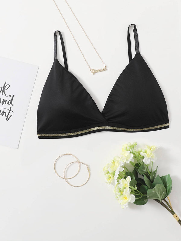 Shein- Stripe Tape Bralette