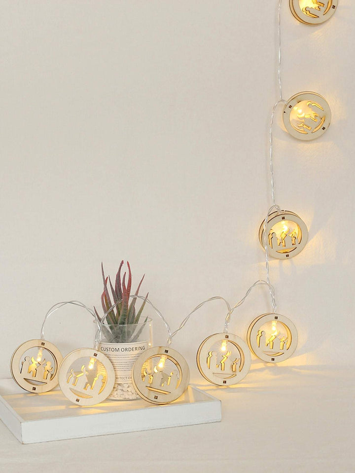 Shein- 1pc 1.5m Ramadan String Light With 10pcs Bulb