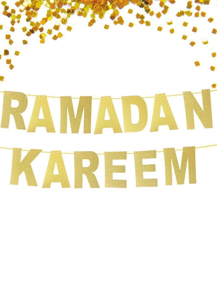 Shein- 1pc Ramadan Decorative Pull Flag