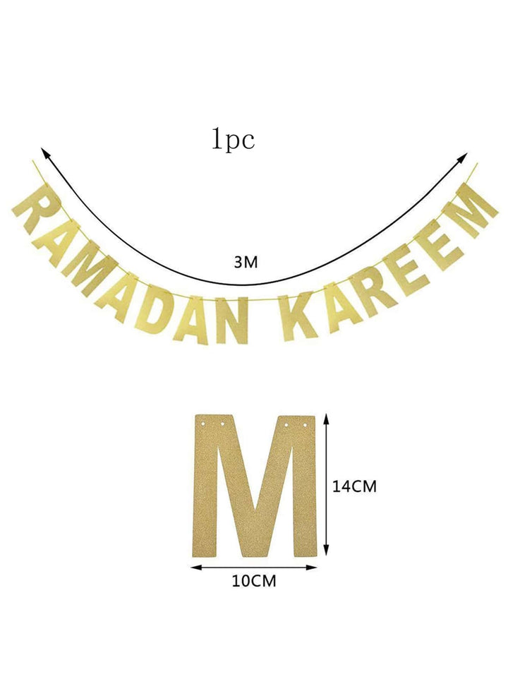 Shein- 1pc Ramadan Decorative Pull Flag