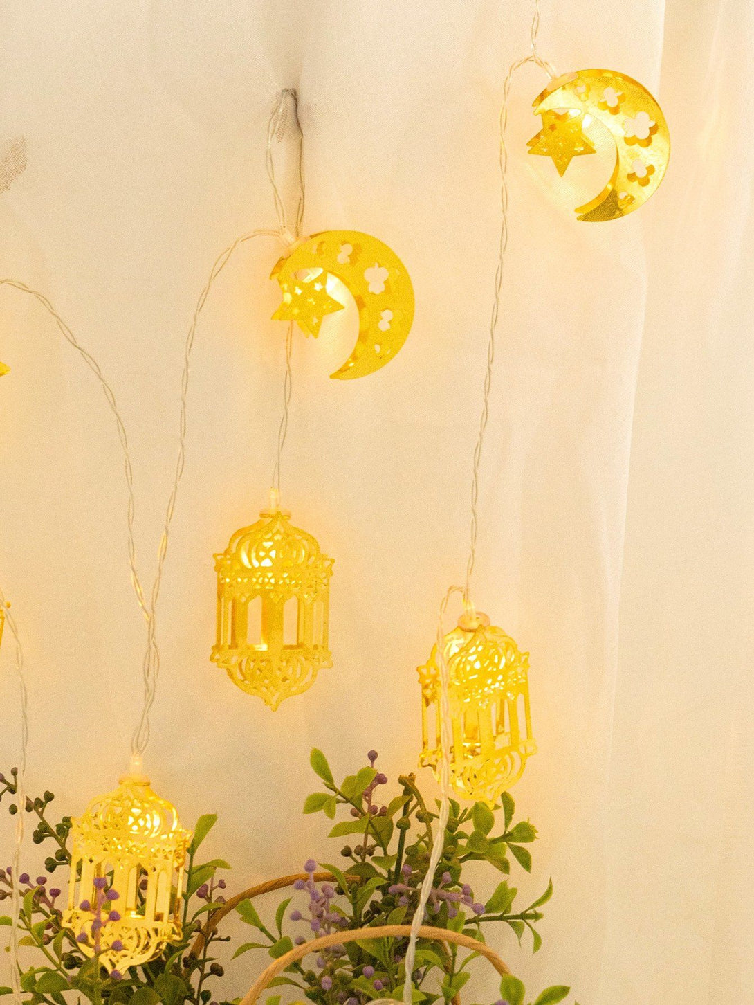 Shein- 1pc Ramadan String Light With 10pcs Bulb