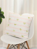 Shein- Heart & Striped Pattern Cushion Cover Without Filler