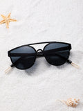 Shein- Acrylic Frame Tinted Lens Sunglasses