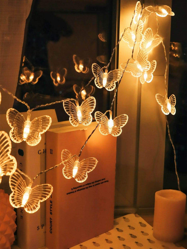 Shein- 1pc String Light With 20pcs Butterfly Shaped Bulb