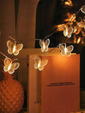 Shein- 1pc String Light With 20pcs Butterfly Shaped Bulb