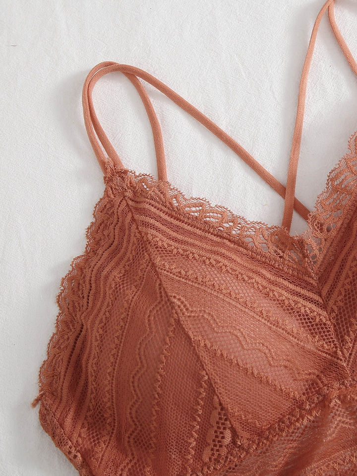 Shein- Double Strap Lace Bralette