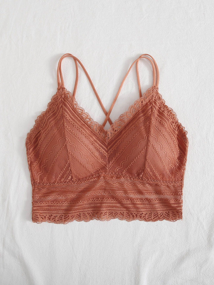 Shein- Double Strap Lace Bralette