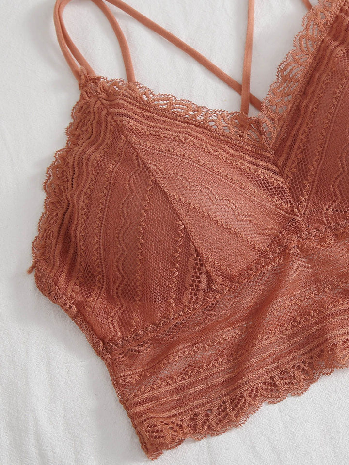 Shein- Double Strap Lace Bralette