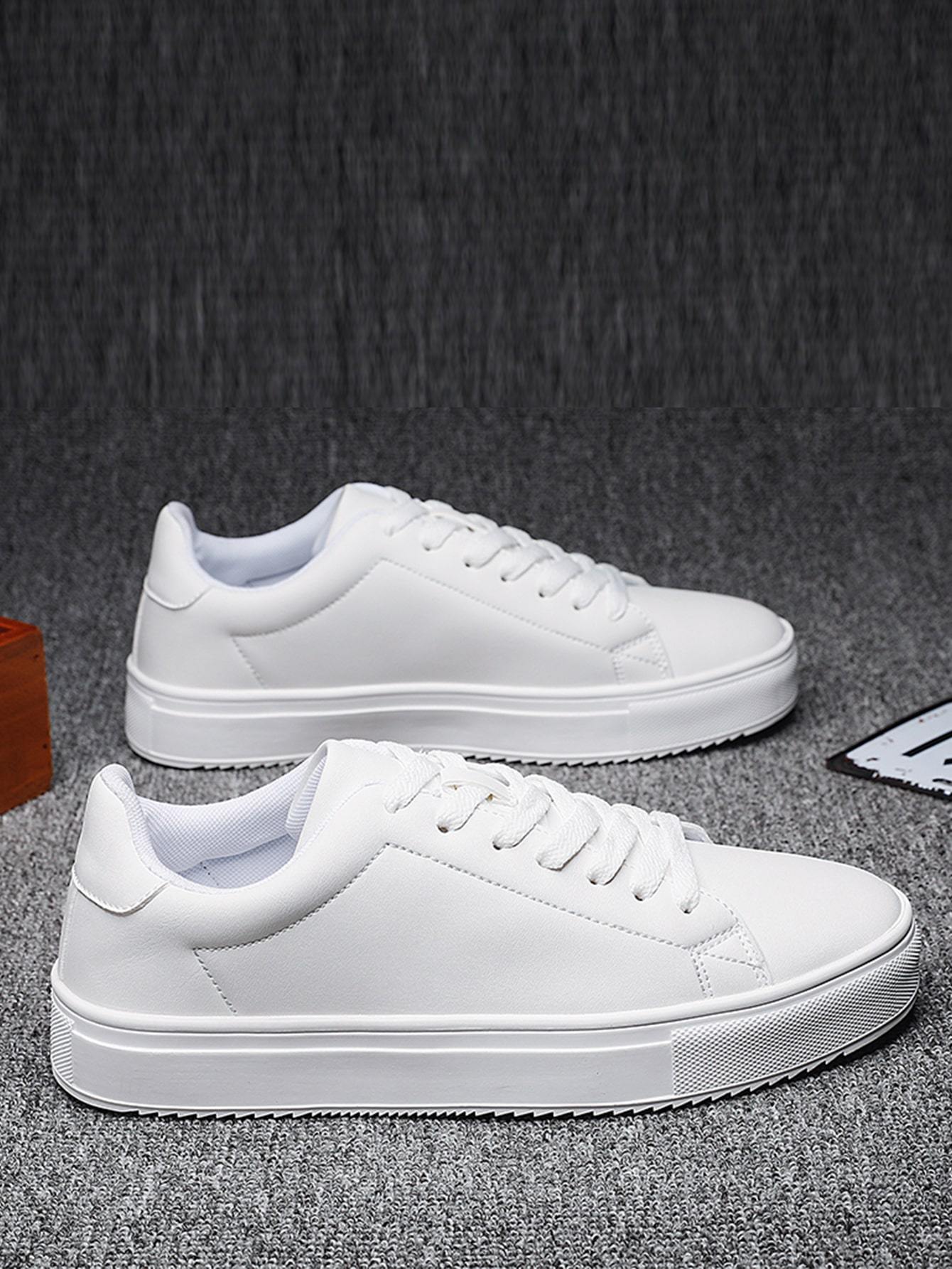 Men's Casual Sports Sneakers, Non-slip White Shoes For All Seasons,  Suitable For Students | SHEIN USA