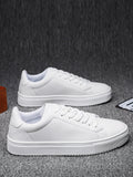 Shein- Men Minimalist Lace-up Front Low Top Skate Shoes