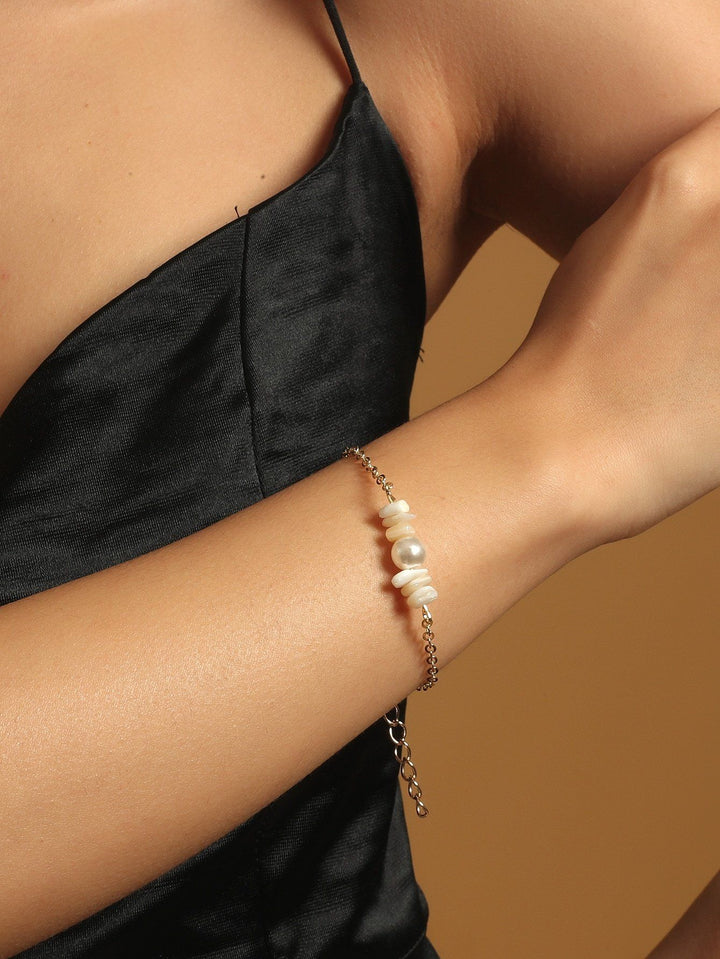 Shein- Faux Pearl Decor Bracelet