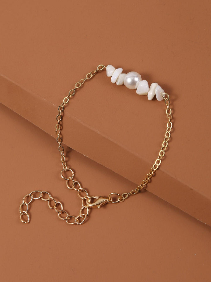 Shein- Faux Pearl Decor Bracelet