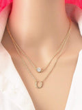 Shein- Letter Charm Layered Necklace