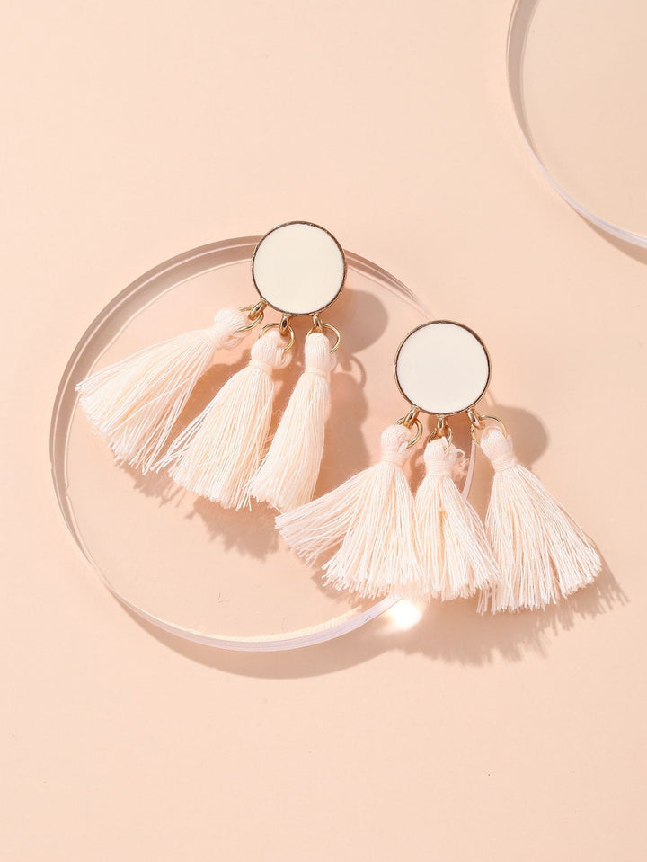 Shein- Tassel Design Drop Earrings