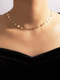 Shein- Disc Decor Necklace