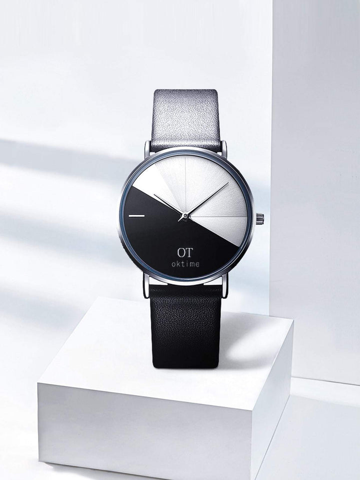 Shein- Minimalist Dial Quartz Watch