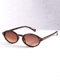 Shein- Oval Frame Tinted Lens Sunglasses