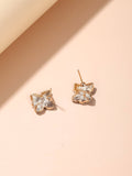 Shein- Leaf Decor Stud Earrings