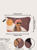 Shein- Figure Graphic Zipper Makeup Bag